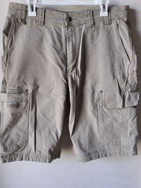 Duluth Trading Co Tan Cargo Shorts - Multiple Utility Pockets